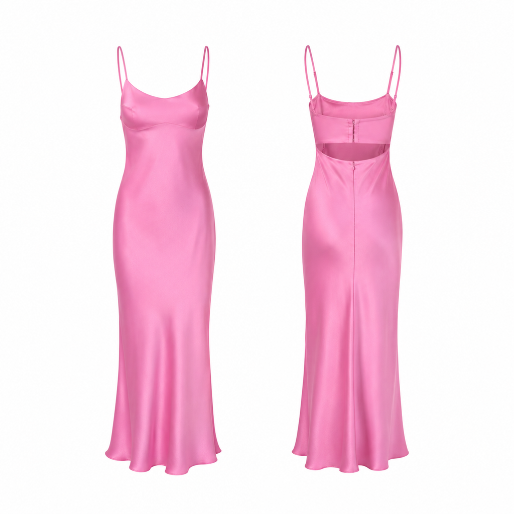 Long Satin Dress