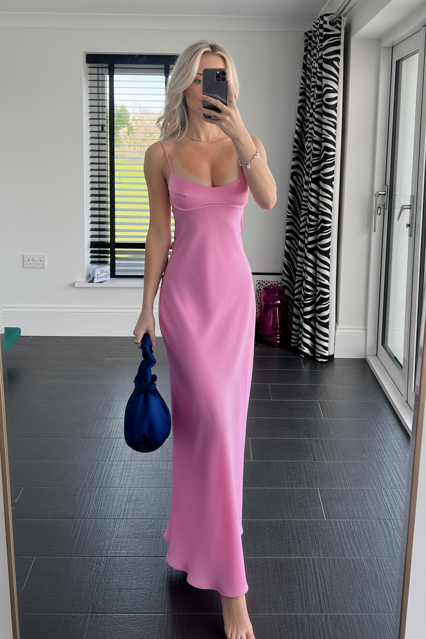 Long Satin Dress